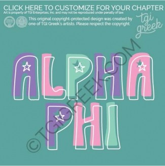 Alpha Phi – Offset Outline PR