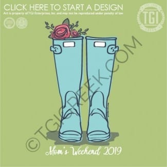 TGI-Alpha Chi Omega Mom's Weekend Boots