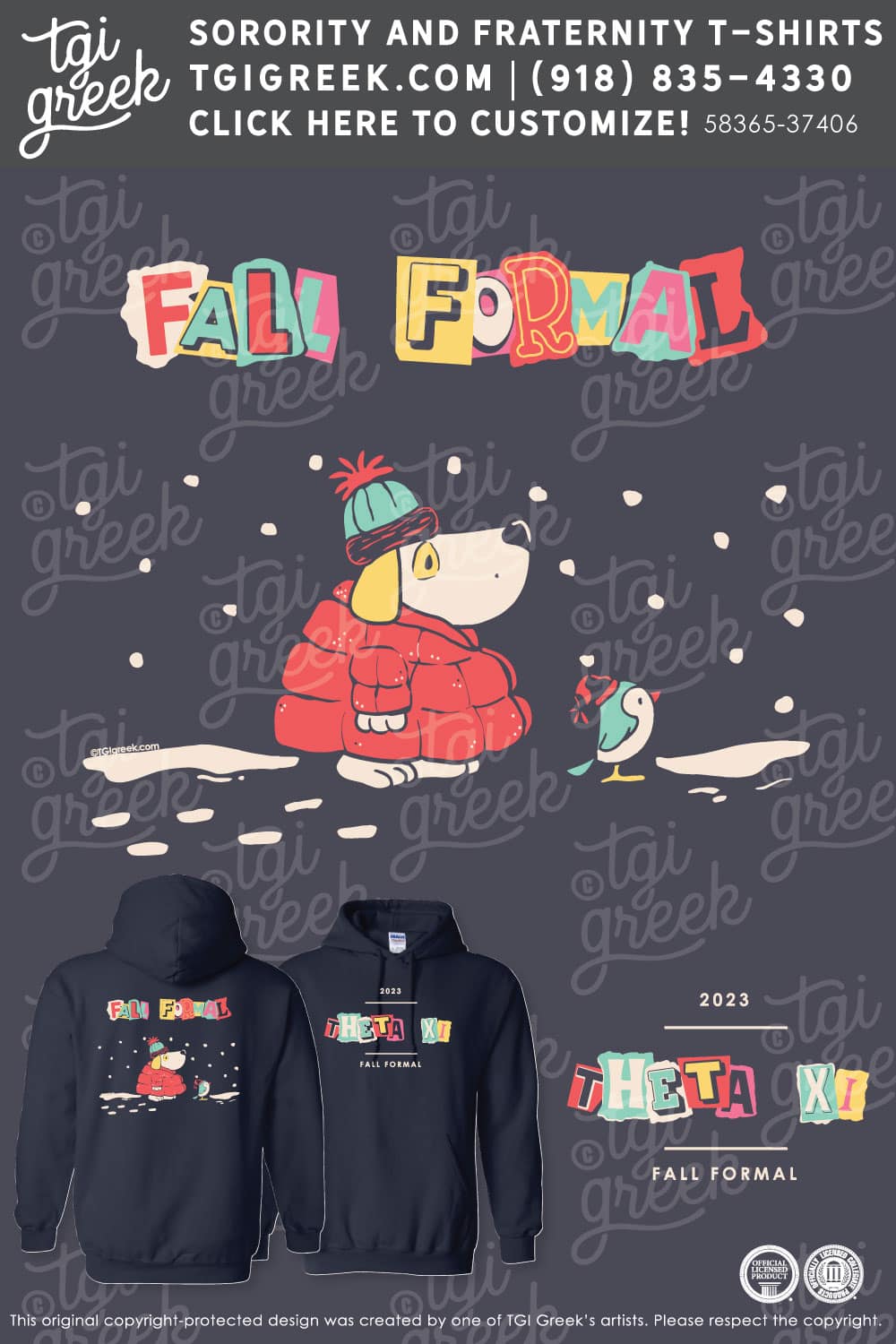 Theta Xi – UCOLBLD Formal Christmas Hoodie
