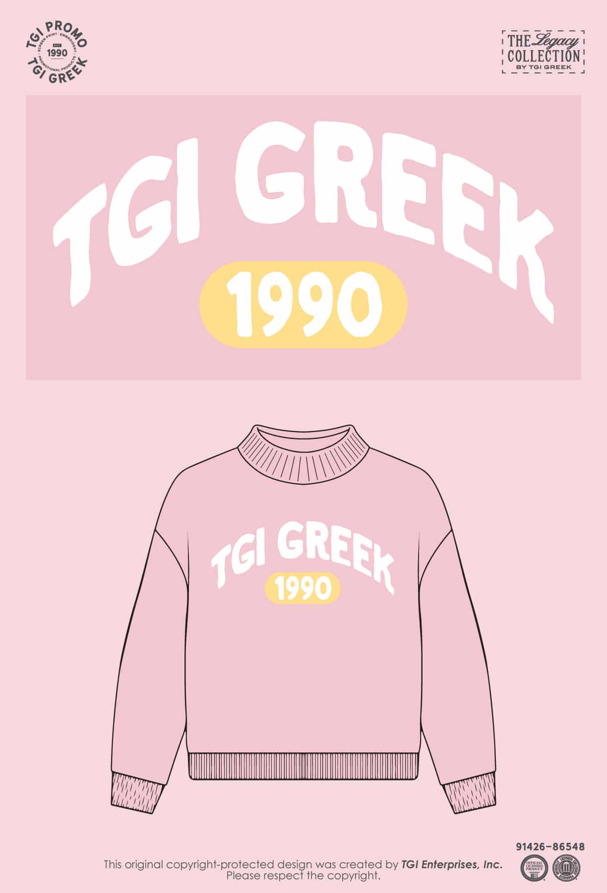 TGI Greek – Fall 2026 Drop Off Mocknecks