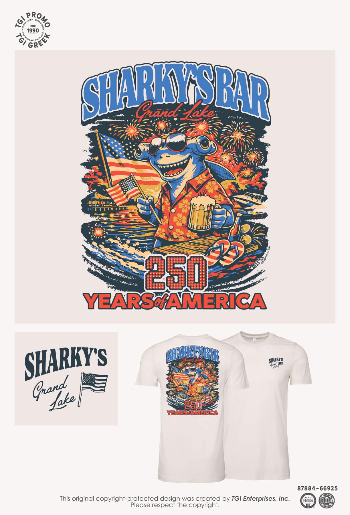 Sharkys Grand Lake – 250 Years of America