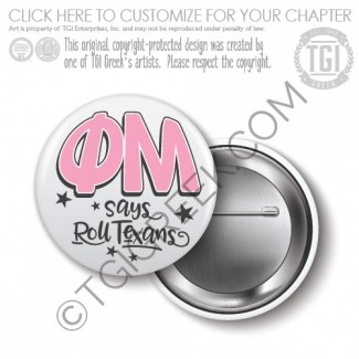 Phi Mu – Bid Day Button