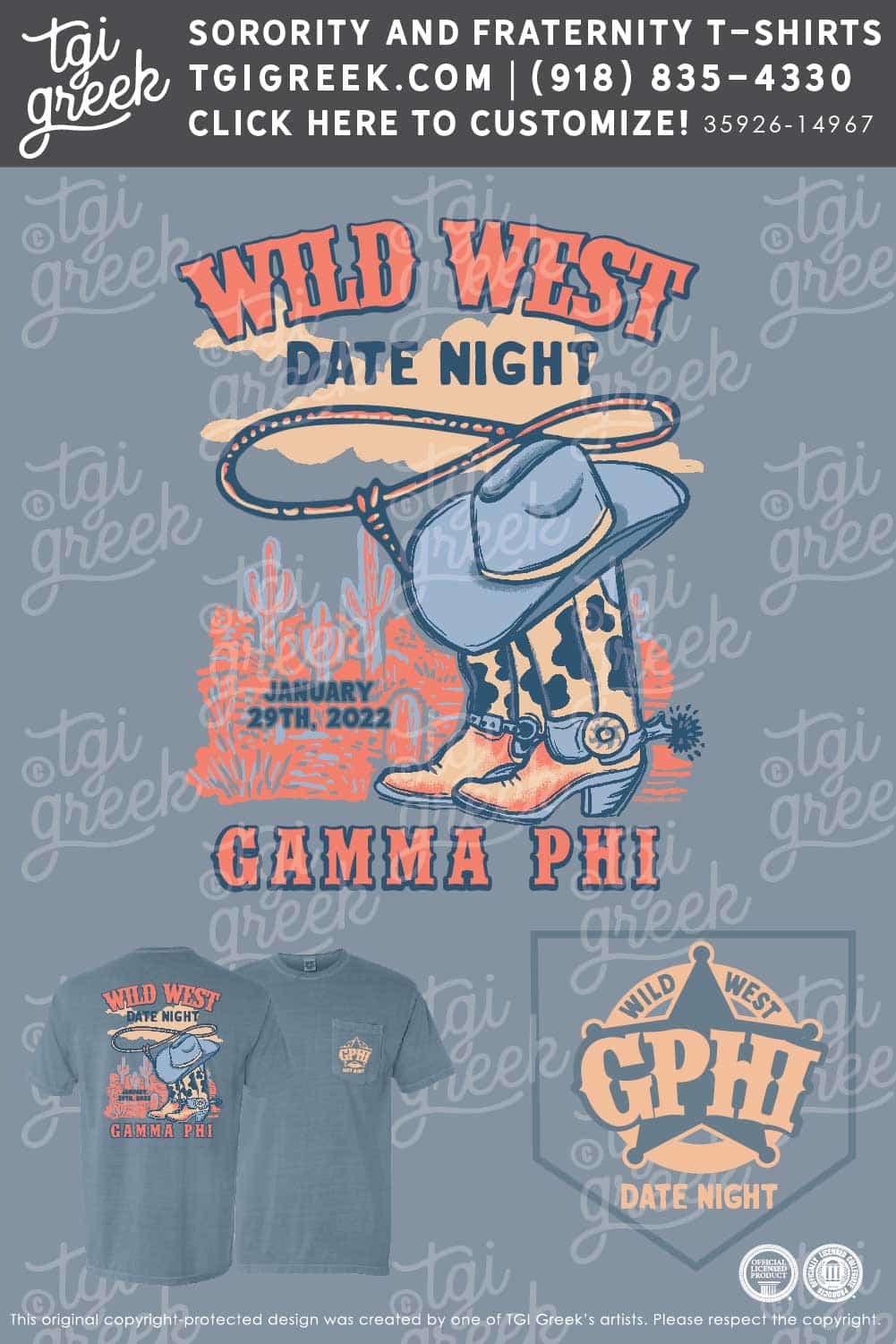 Gamma Phi Beta – UGA Wild West Date Night