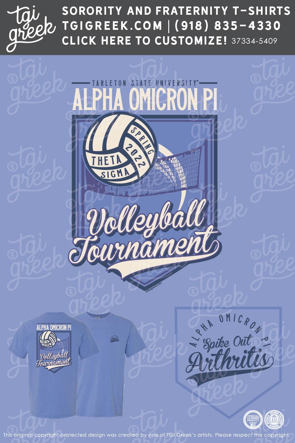 Alpha Omicron Pi – TSU Spike Out Arthritis
