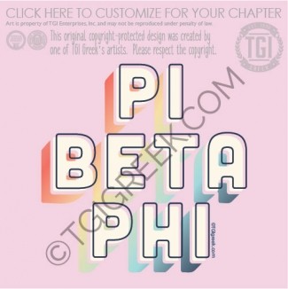 TGI Pi Beta Phi Rainbow