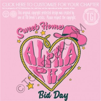 Alpha Phi – Heart Rope Bid Day