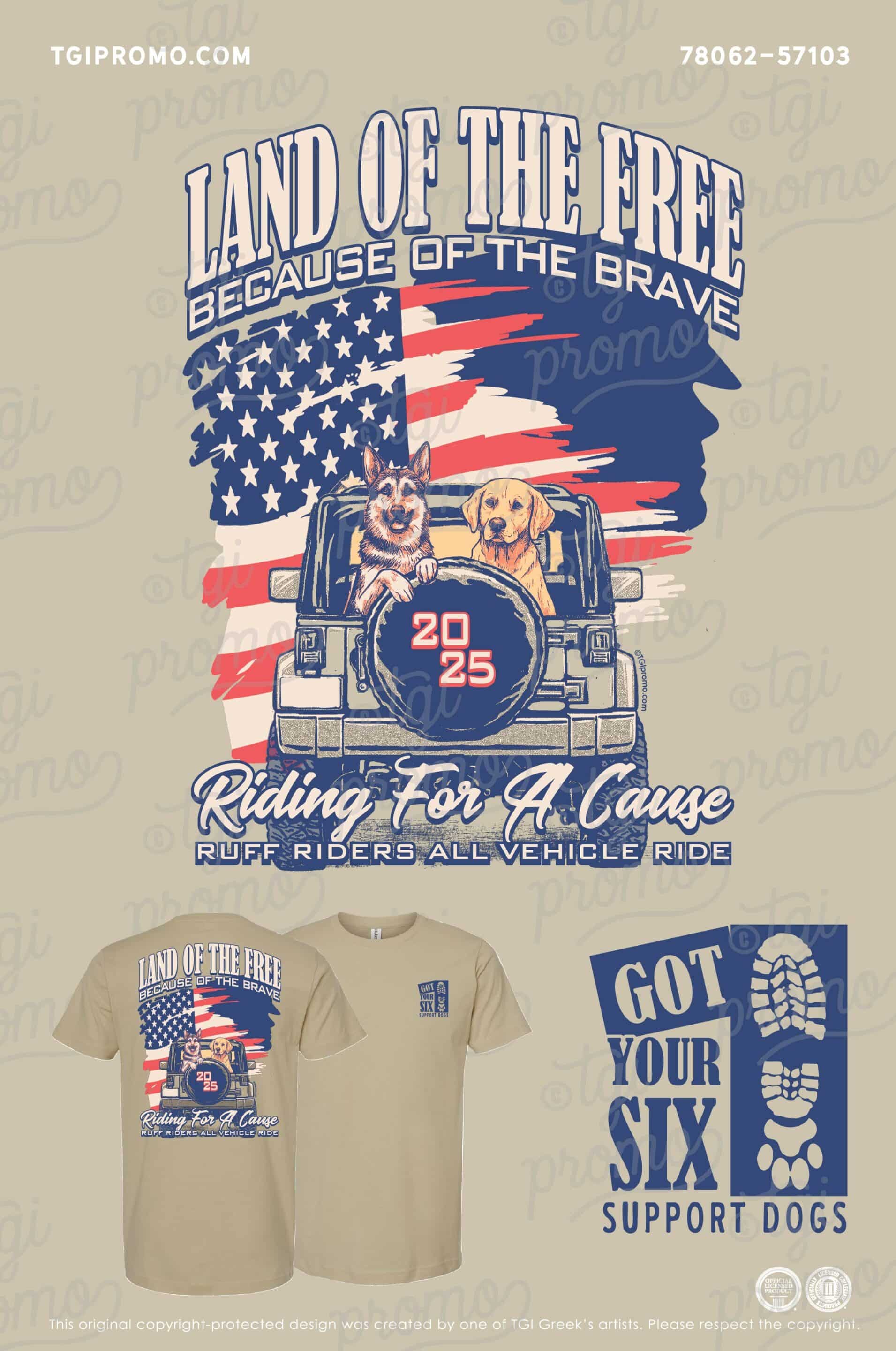 Got Your Six Support Dogs – 2025 Ruff Riders