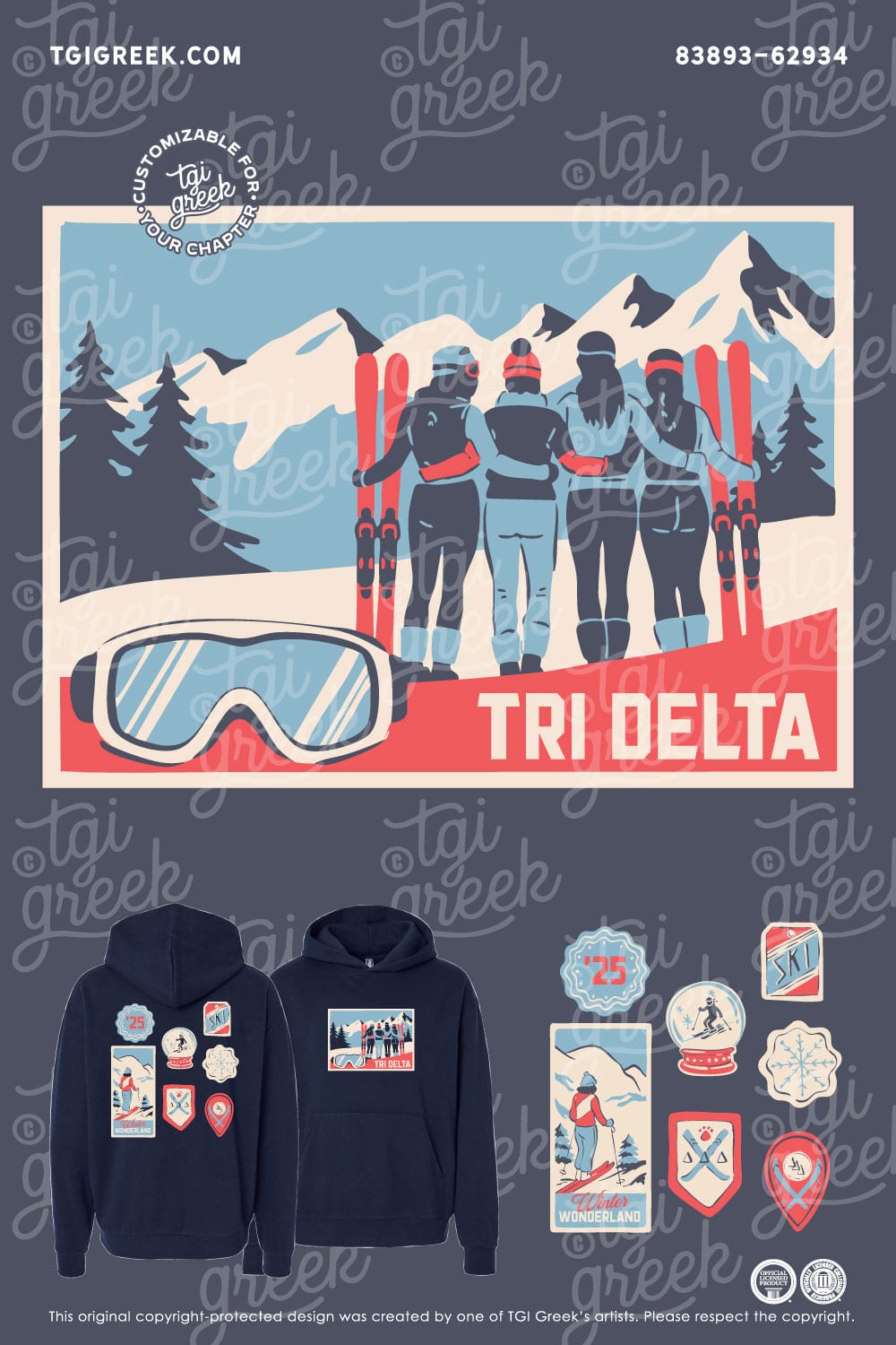 Delta Delta Delta – OU Date Party Hoodie