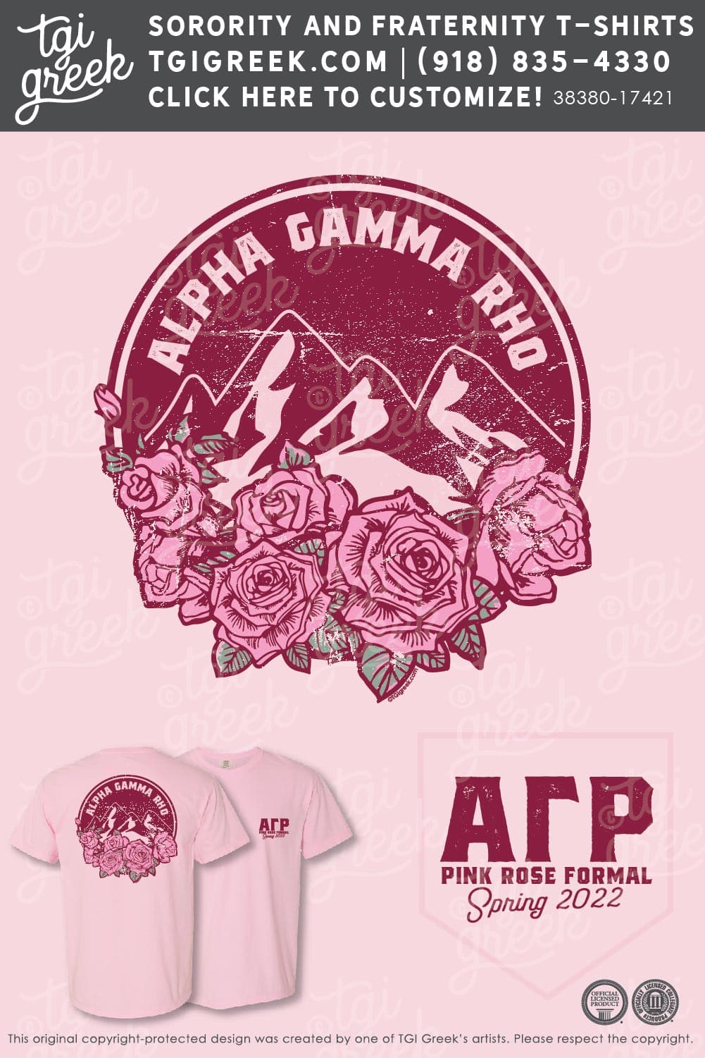 Alpha Gamma Rho – COSU Pink Rose Formal