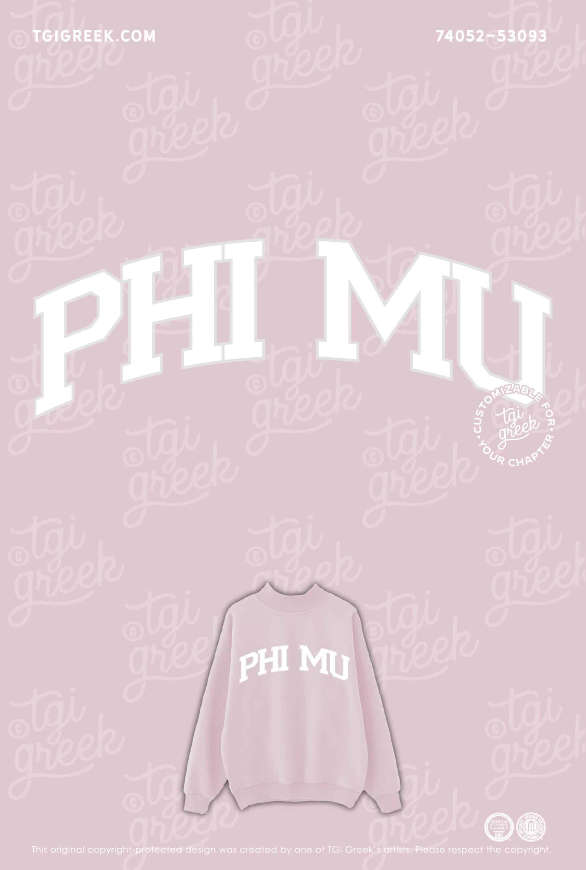 Phi Mu – OSU Mock Neck
