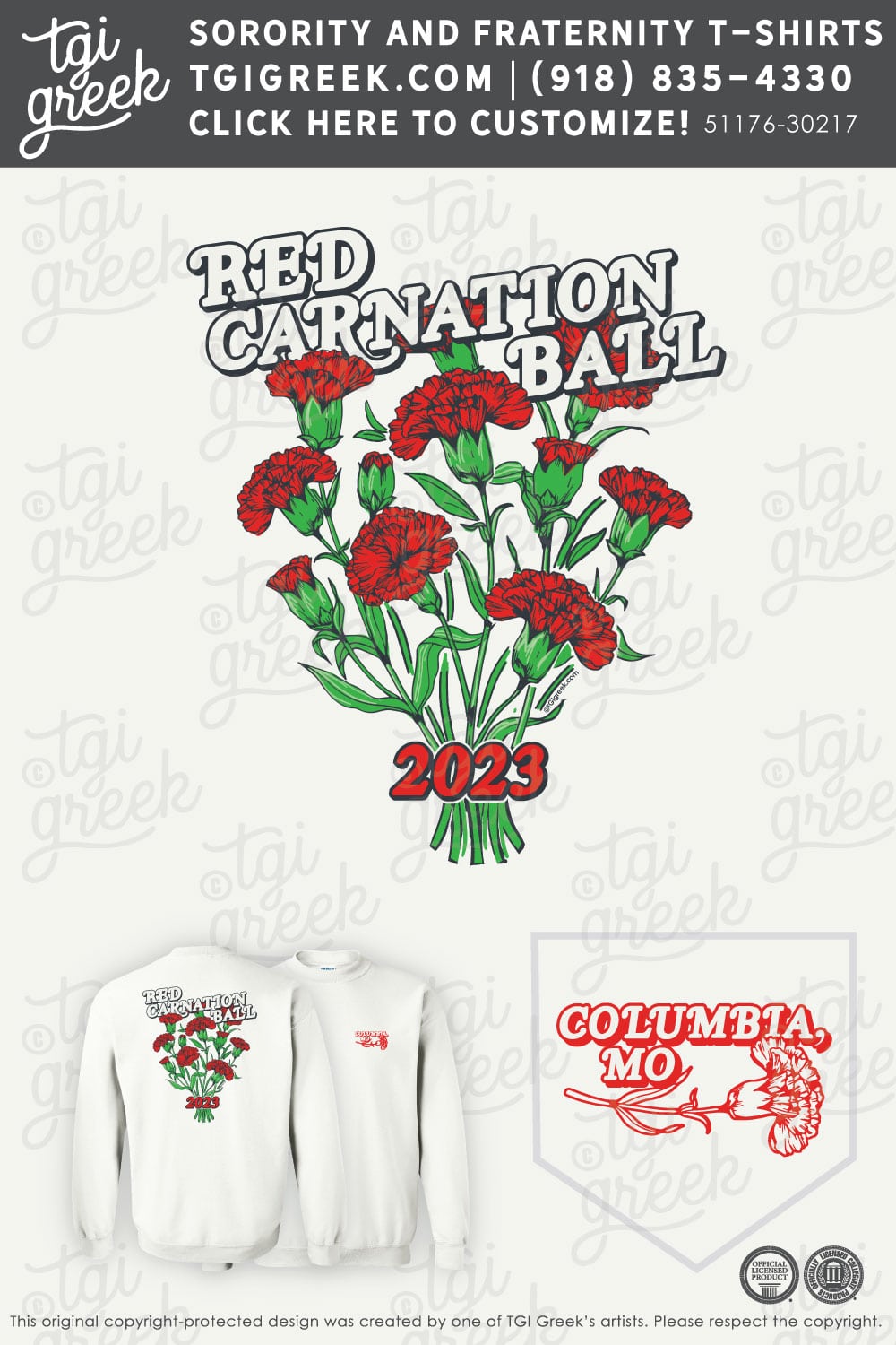 Alpha Chi Omega – MIZZ Formal Crewneck
