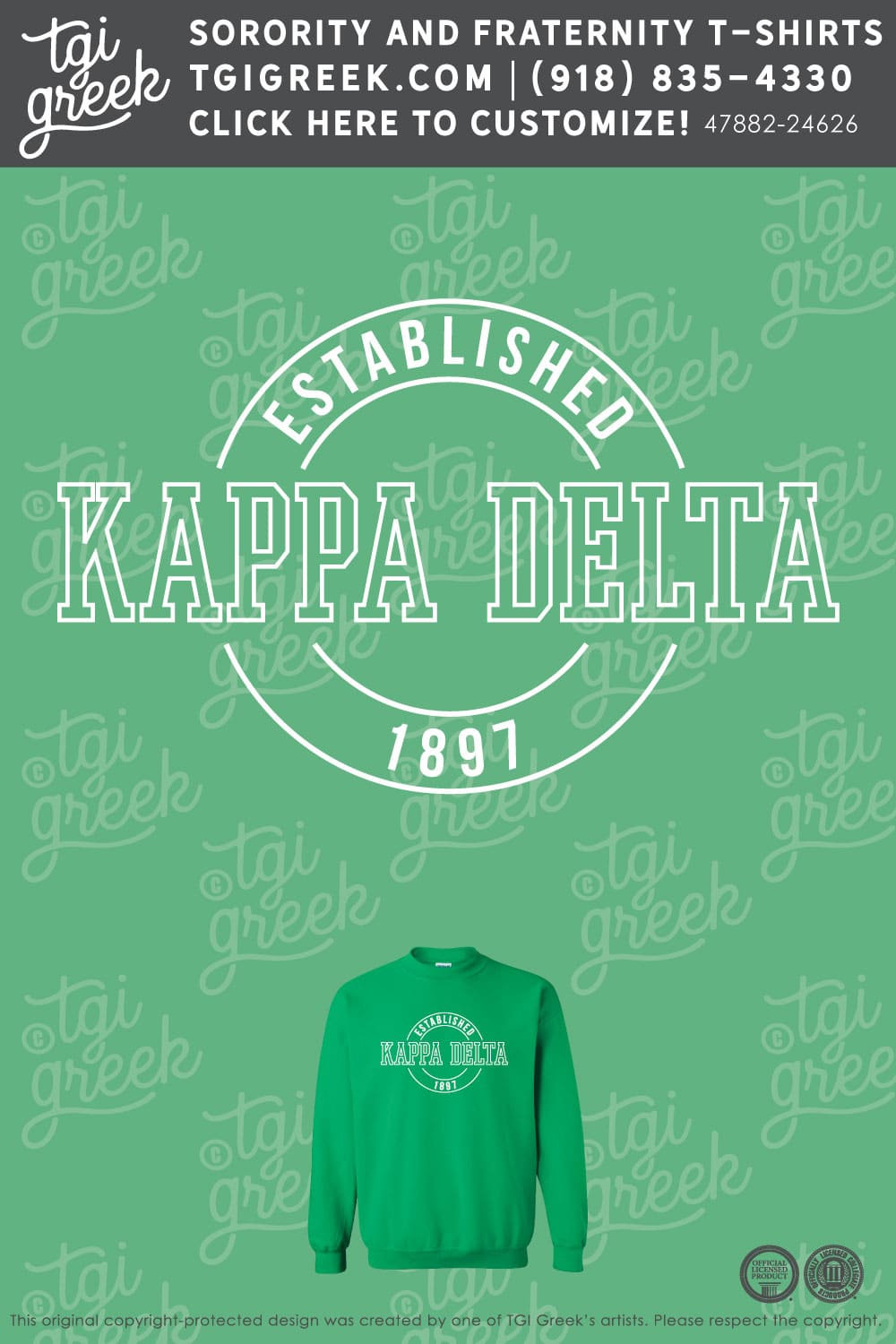 Kappa Delta – TROY PR Crewneck