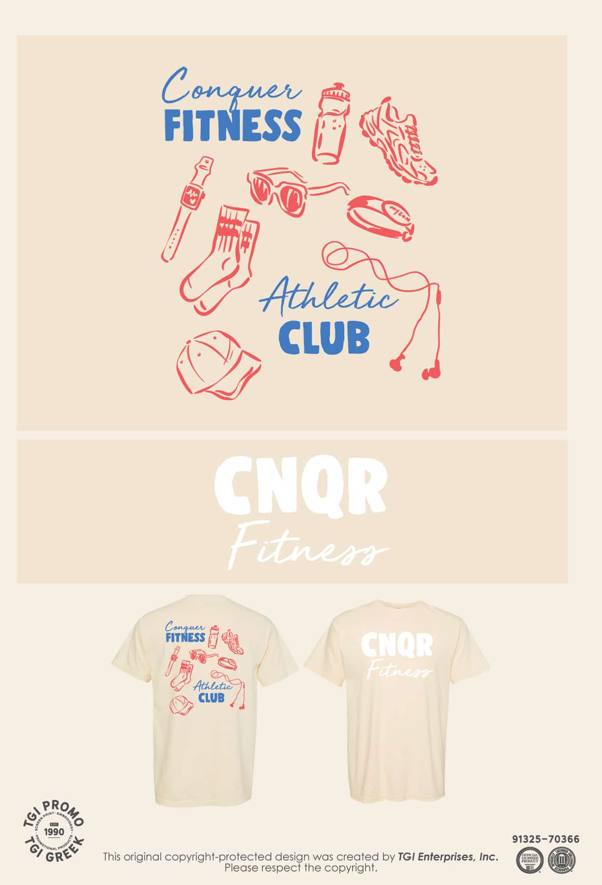 Conquer Fitness Club – Summer Shirt