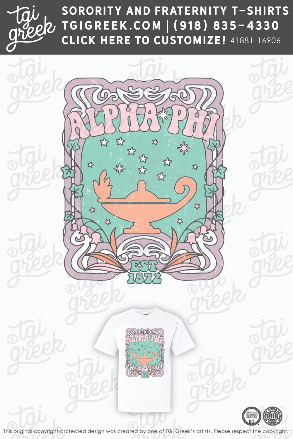 LIVE – Alpha Phi Retro Band Tee