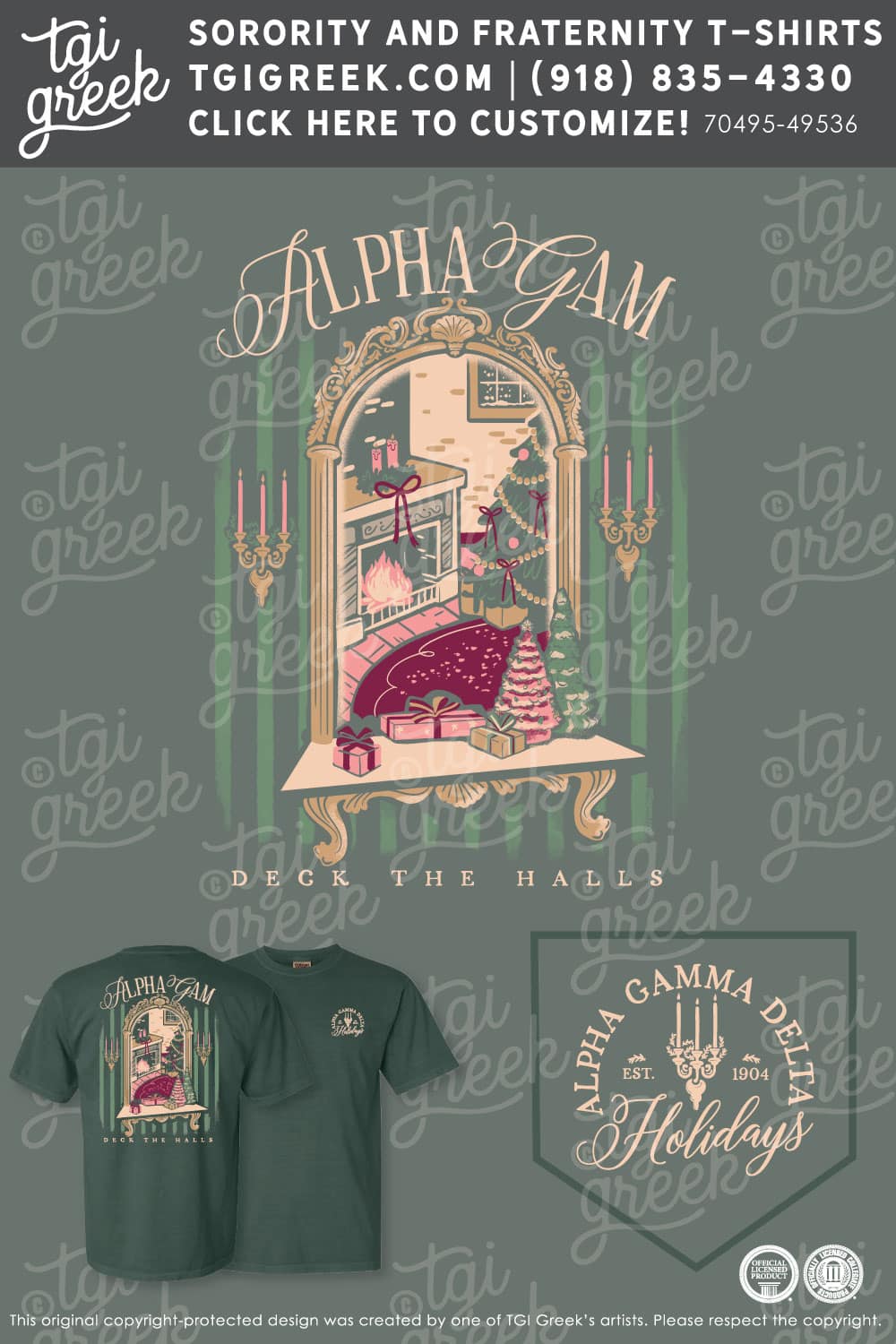 TGI – Alpha Gamma Delta Vintage Xmas Decor