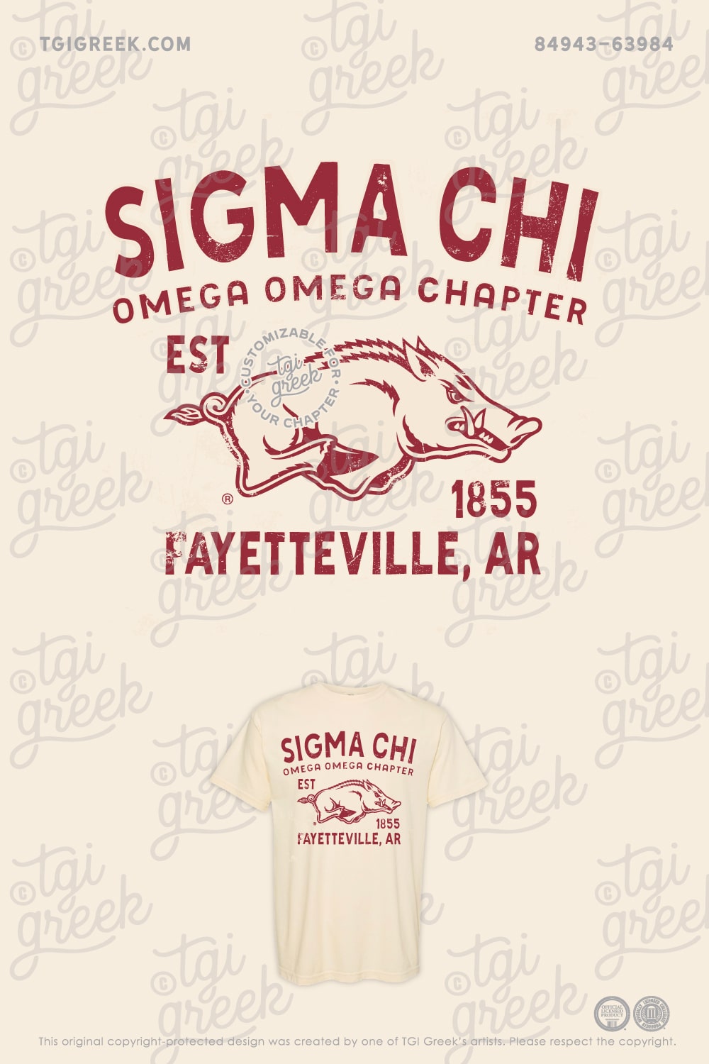 Sigma Chi – UArk Western Shirt