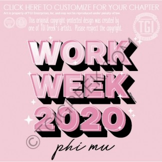 Phi Mu – Work Week Shirt