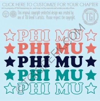Phi Mu – drop Stars