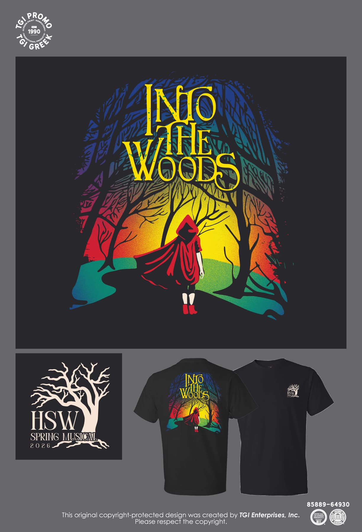 Half Hollow Hills High School West – Into the Woods Musical Shirt