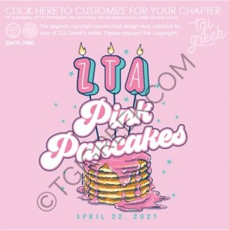 Zeta Tau Alpha – OSU pink Pancakes
