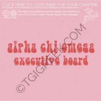 Alpha Chi Omega- KU exec Shirt
