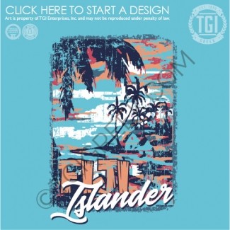 TGI-Phi Gamma Delta Fiji Islander Travel Poster