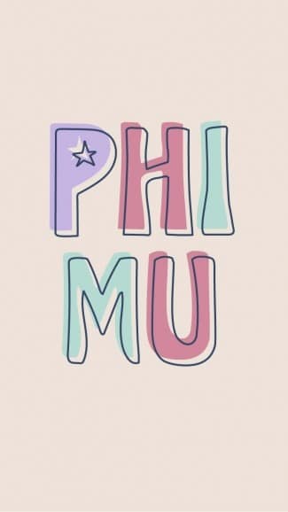 Phi Mu – Phone Background