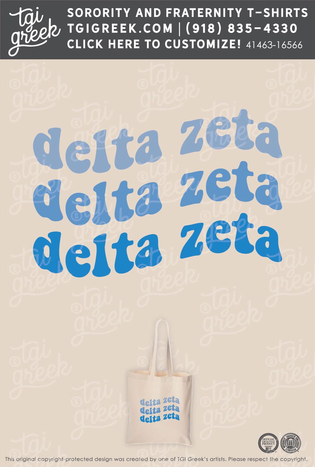 Delta Zeta – WKU Bid Day Totes