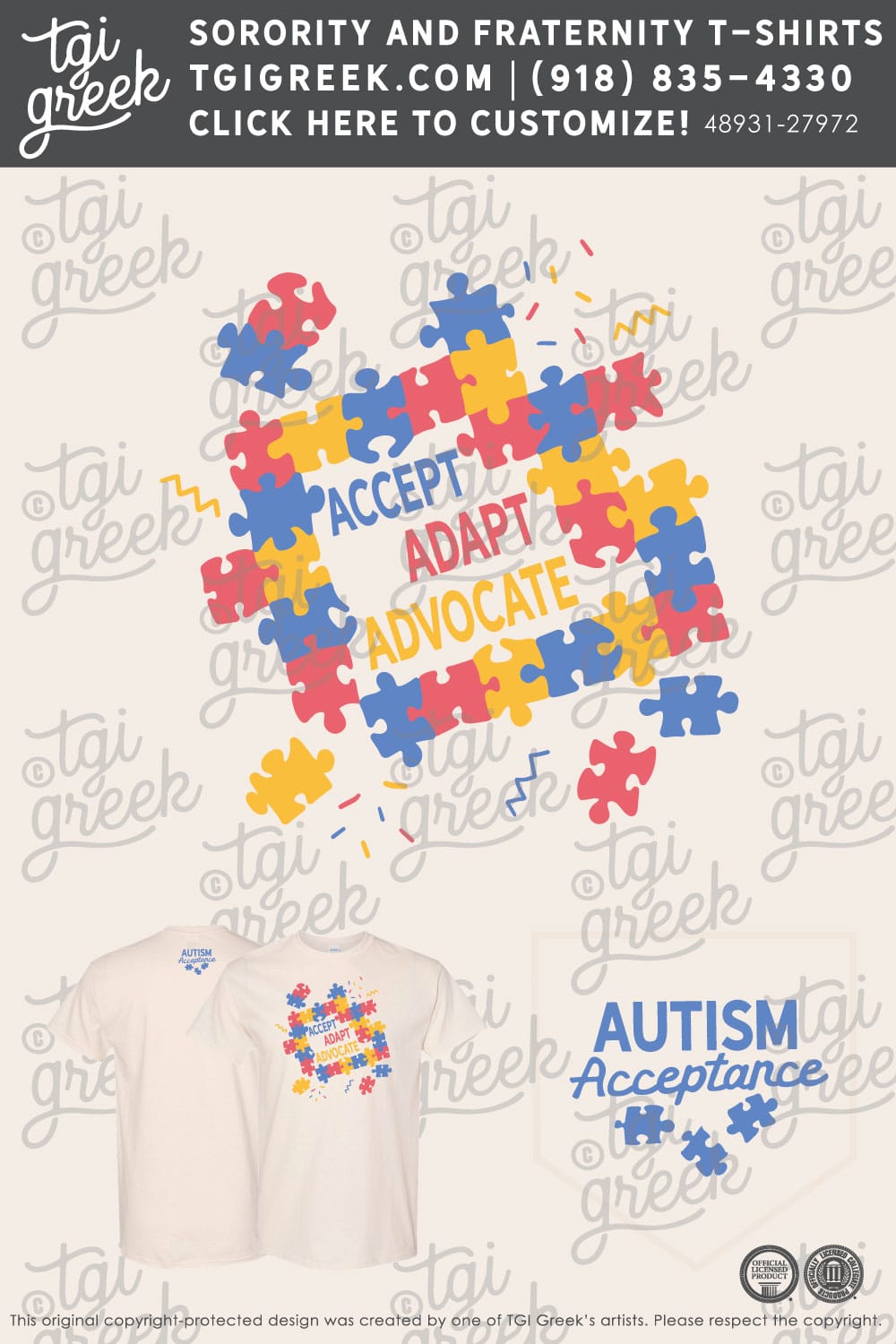 NSU – Autism Puzzle Tee