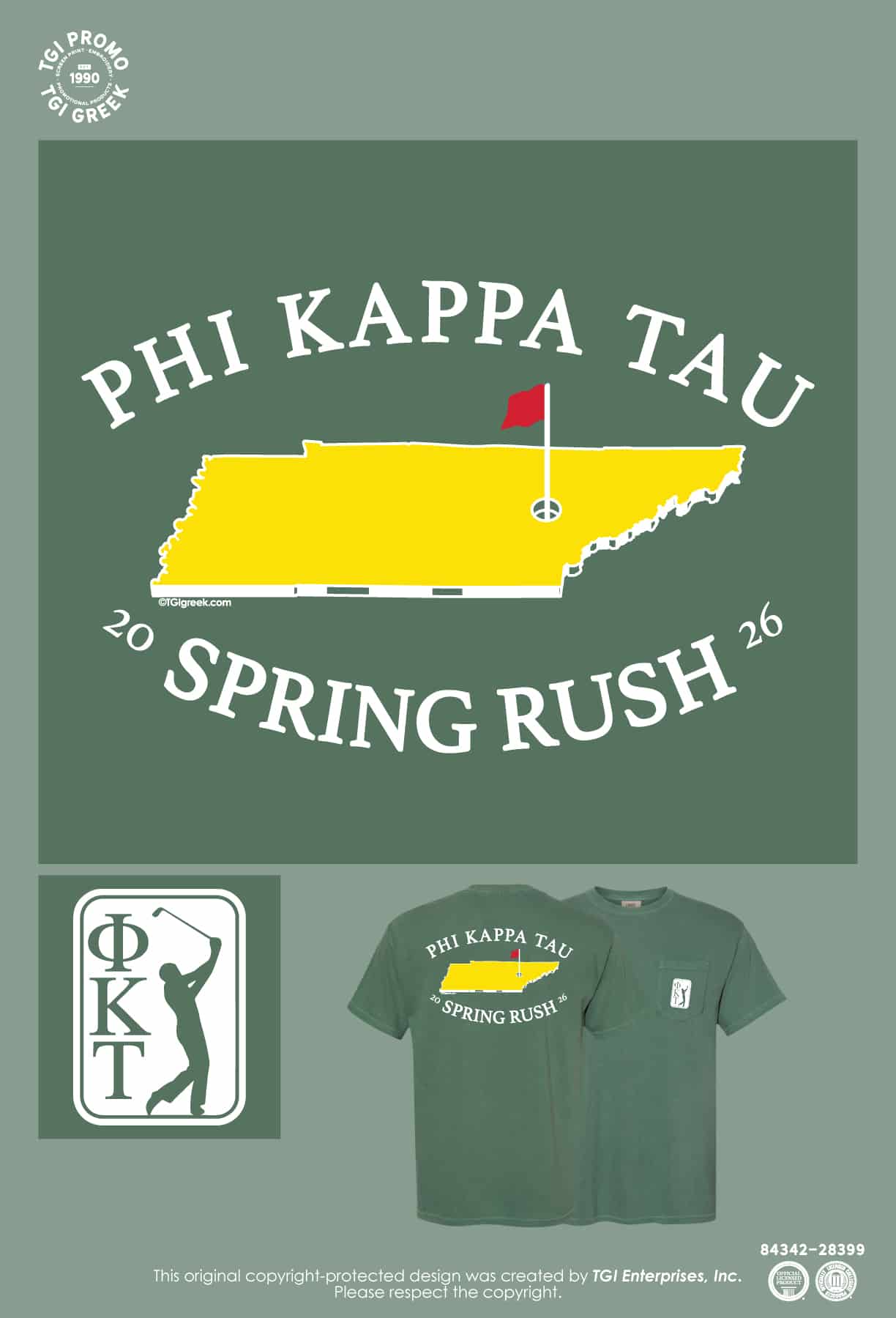 Phi Kappa Theta – TENN Spring Rush Shirt