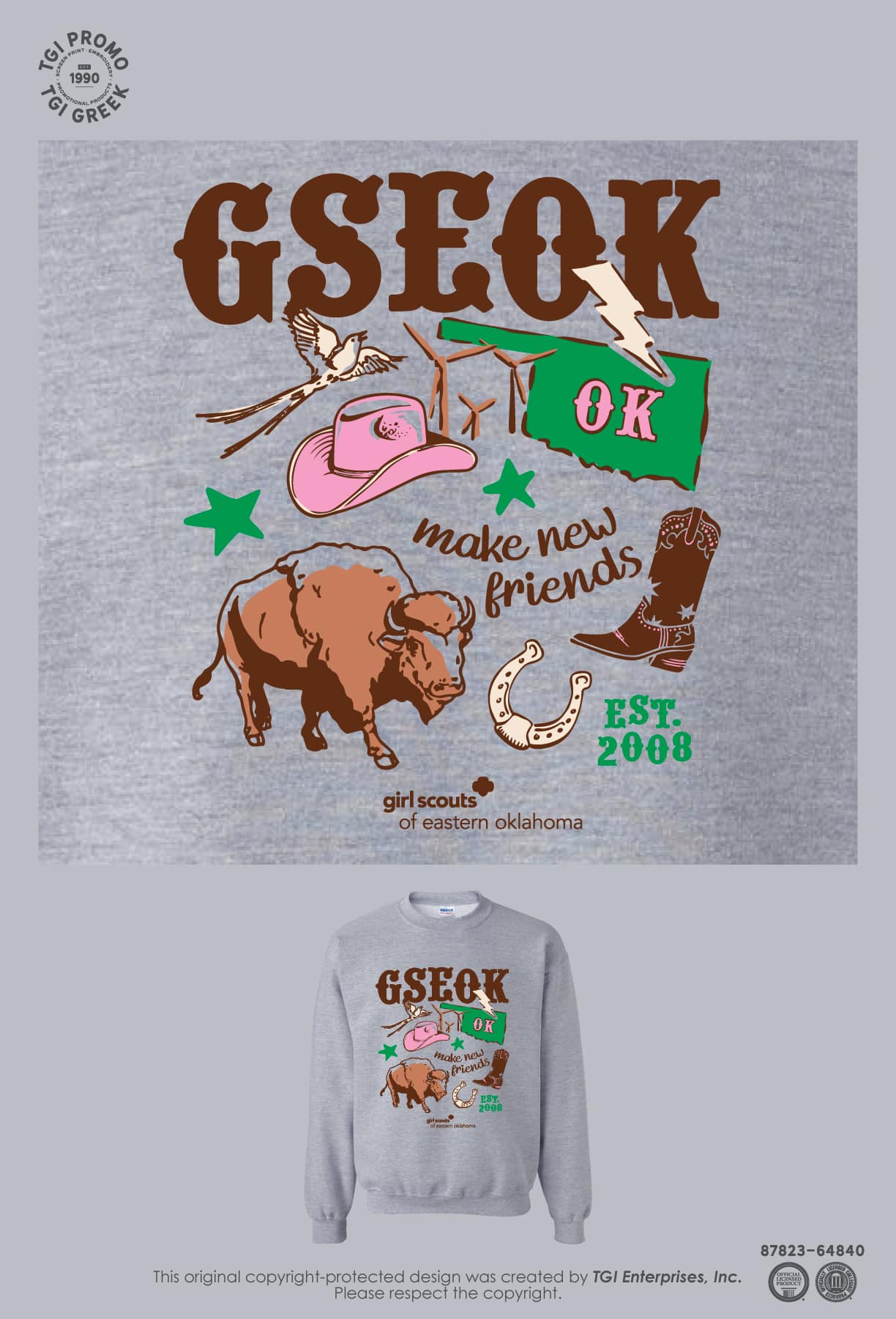 Girl Scouts Of Eastern Oklahoma – Collage Sweatshirt
