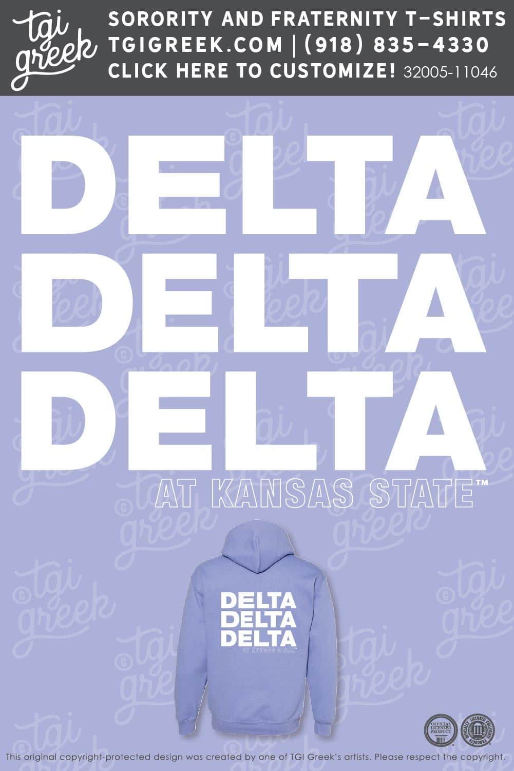 Delta Delta Delta – New Member Hoodie