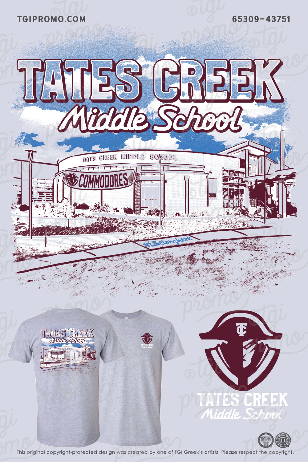Tates Creek Public School – MS Staff Shirts
