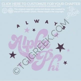 Alpha Phi – groovy Stars