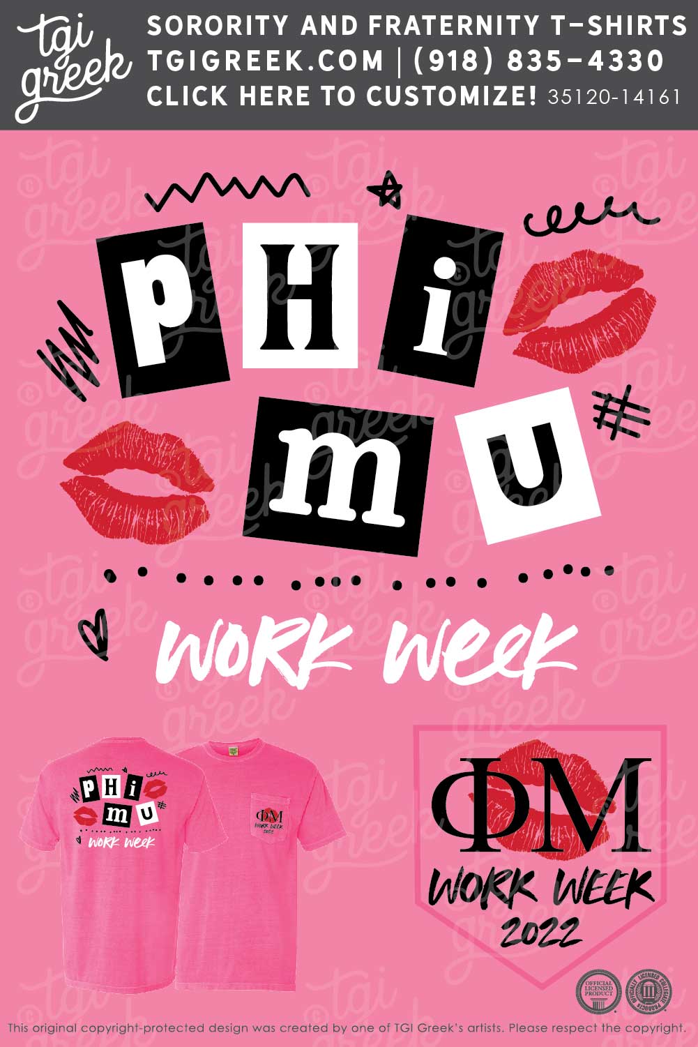 Phi Mu – TCU Work Week Pink