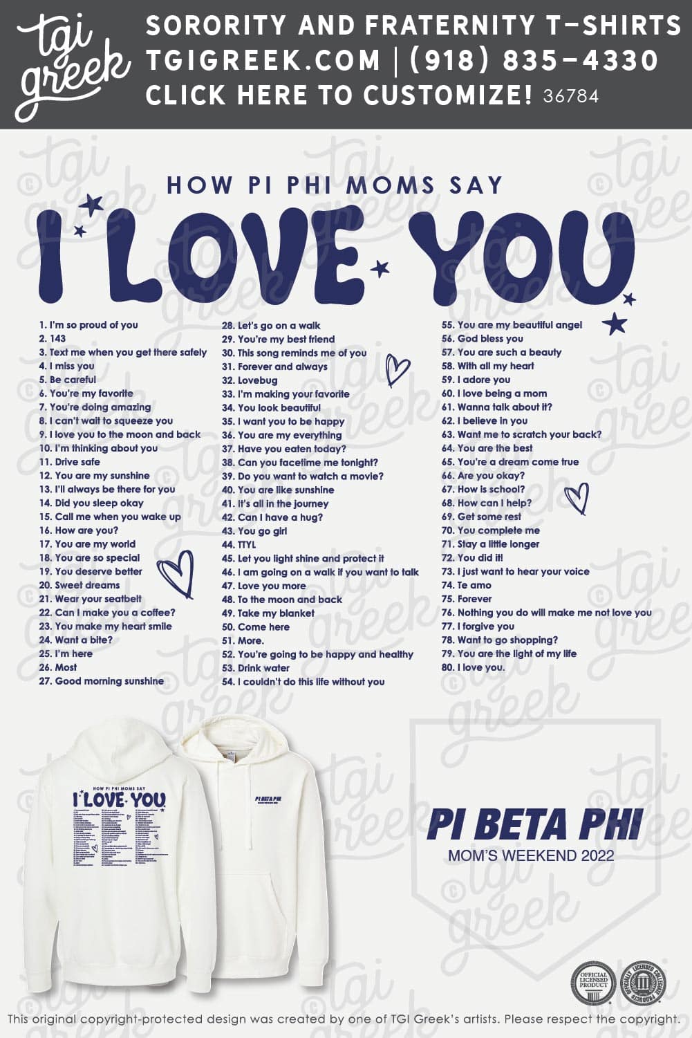 Pi Beta Phi – KU Daughter Hoodie