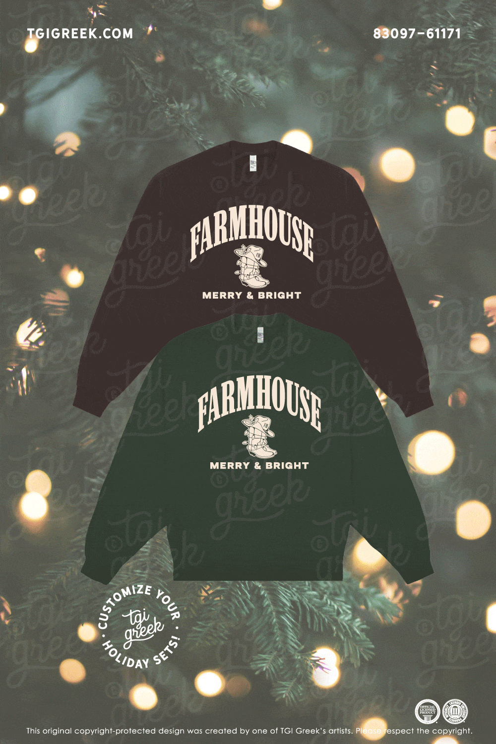 TGI – Farmhouse Christmas Crewneck