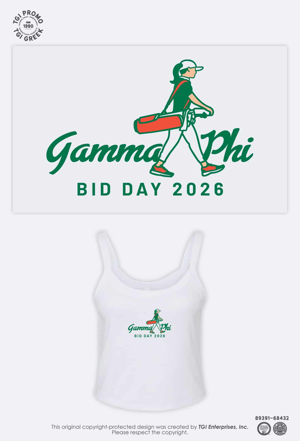 Gamma Phi Beta – TGI Greek Golf Bid Day
