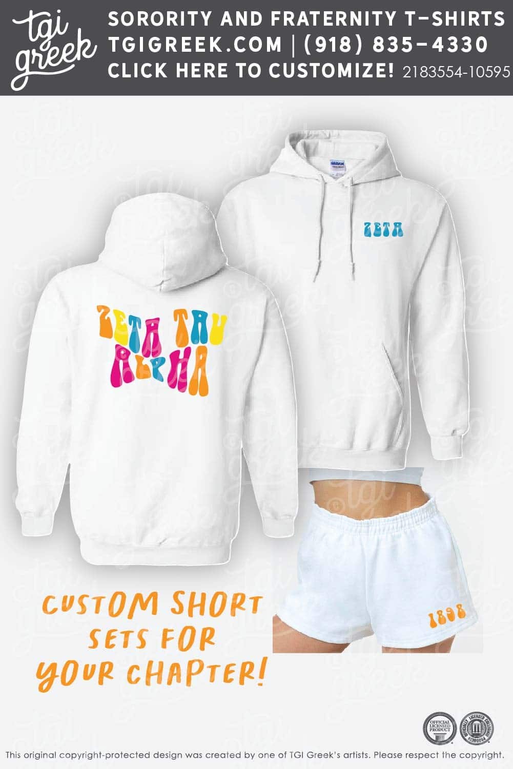 TGI – Zeta Tau Alpha Short Set Live Sale
