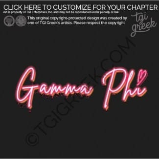 Gamma Phi Beta – USCAR Neon Tee