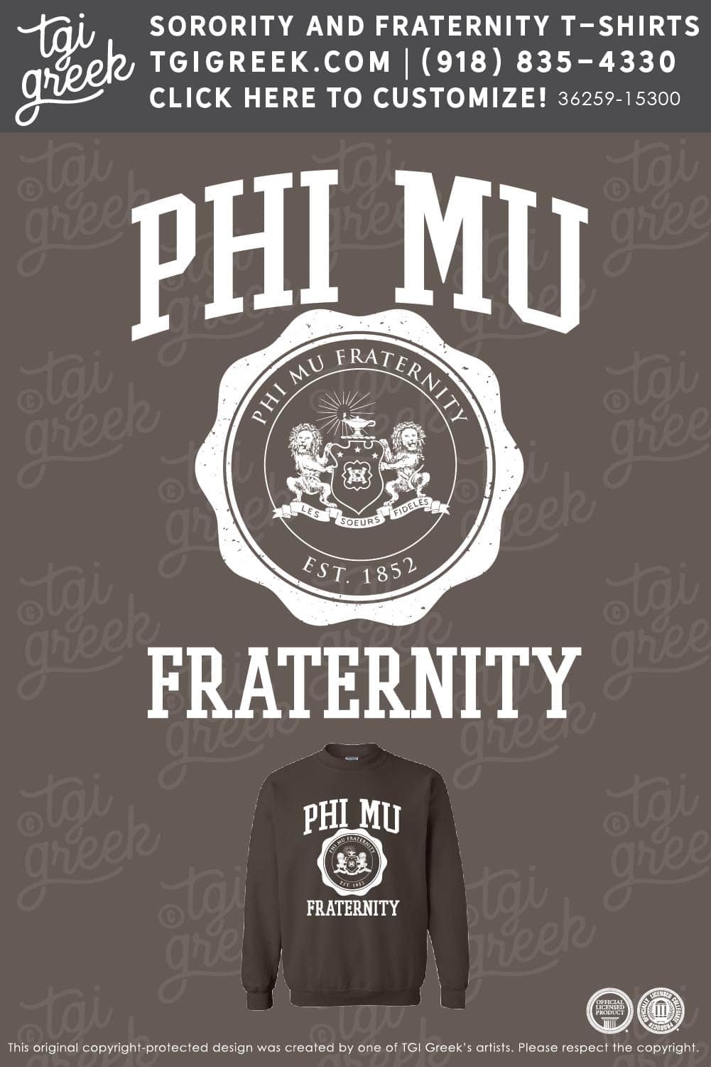 Phi Mu -OSU PR Sweatshirt Frat