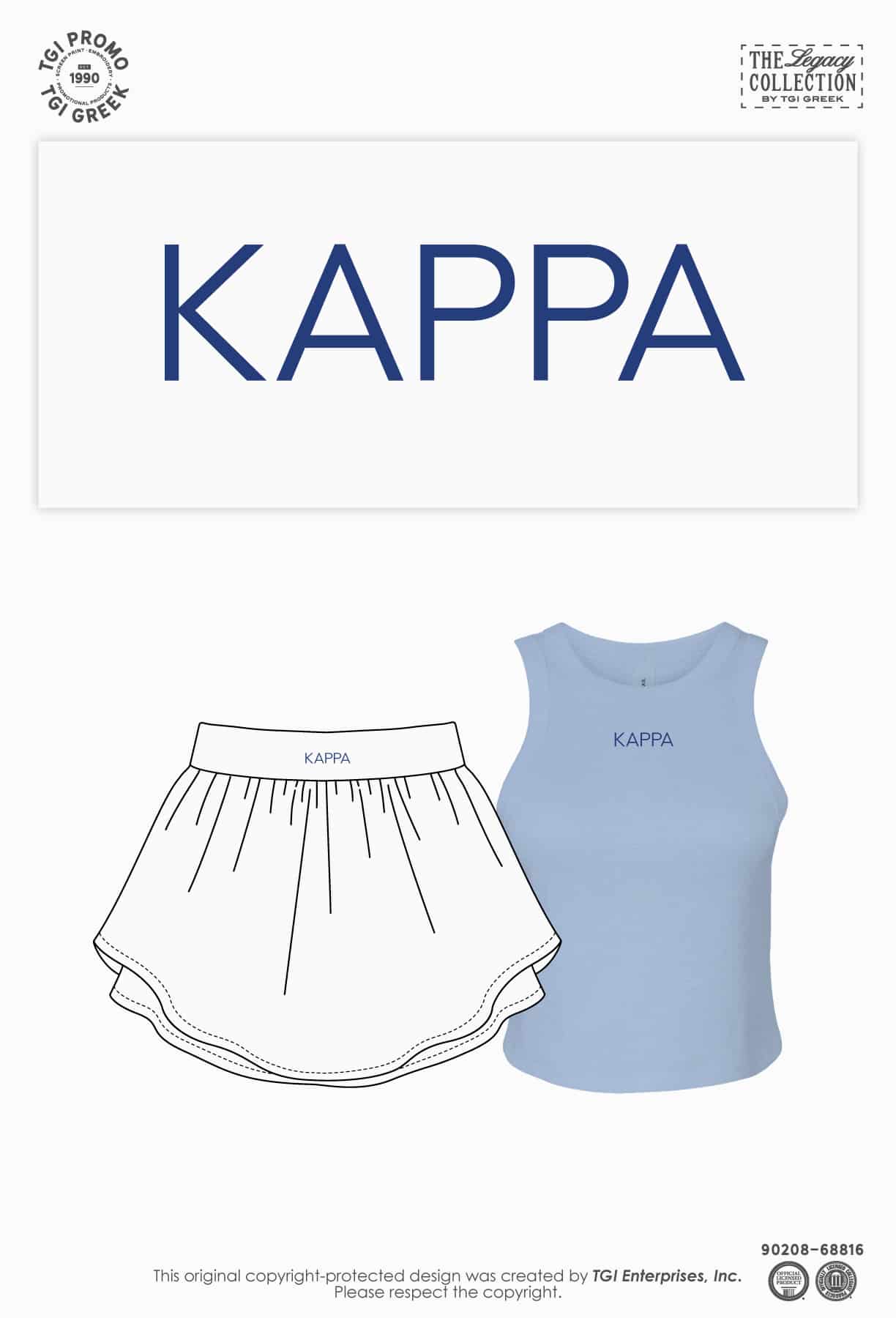 Kappa Kappa Gamma – TGI Greek Sorority Skirt Set