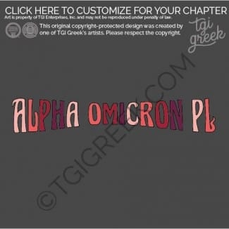 TGI- Alpha Omicron Pi Small Flame PR