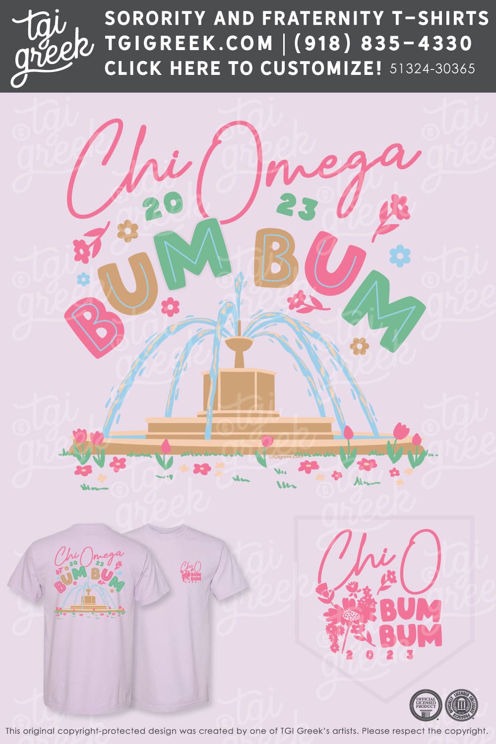 Chi Omega – KU Formal Shirt