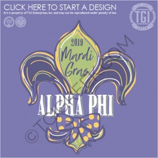 TGI-Alpha Phi Mardi Gras