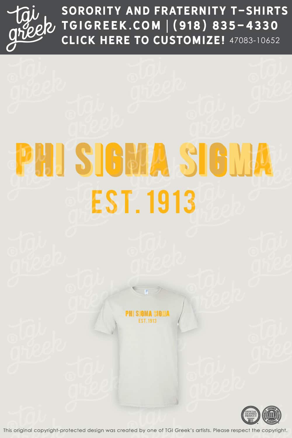 Phi Sigma Sigma – WID Bid Day Yellow