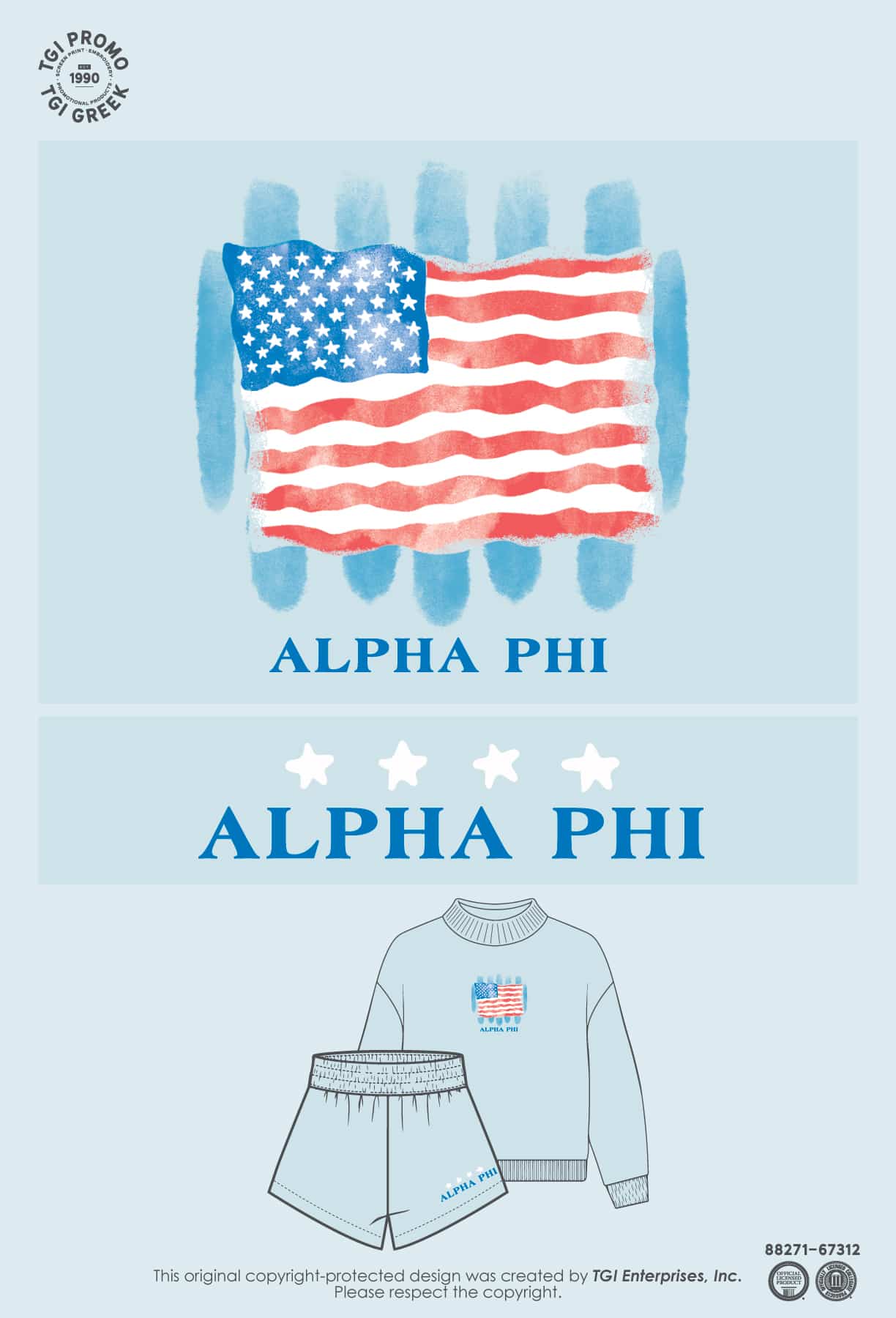 Alpha Phi – TGI Blue Set USA