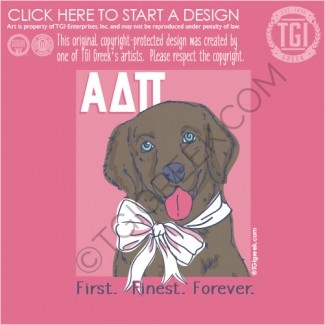 TGI-Alpha Delta Pi Puppy Bow