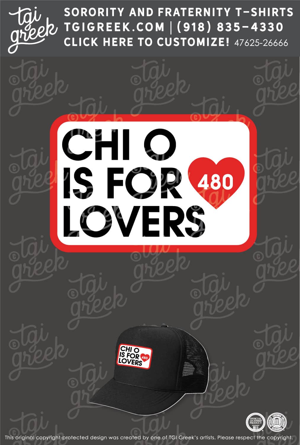 Chi Omega – AZSU Spring PR Hat