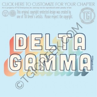 TGI Delta Gamma Rainbow